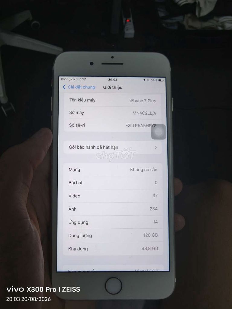 Apple iPhone 7 Plus 128GB Vàng. Mua bán Điện thoại tại Huyện Bình Chánh Tp Hồ Chí Minh được đăng bởi Cao Nguyên Lê Vũ hình 1