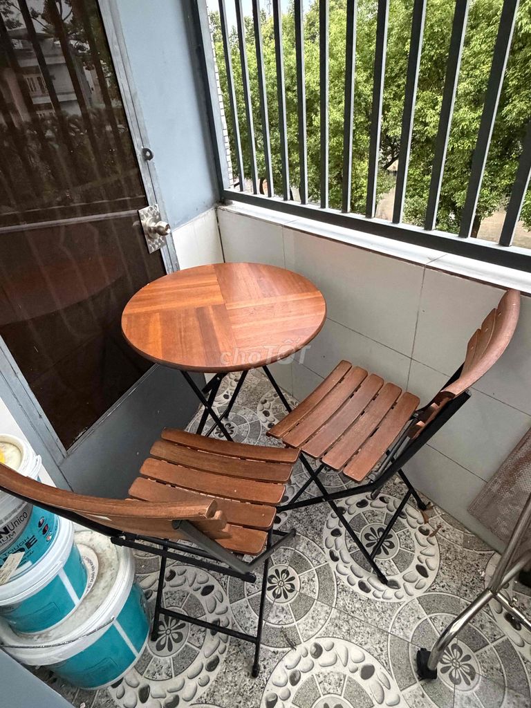 Bộ bàn ghế Gỗ, Kim loại Nâu, Đen Mới. Mua bán Bàn ghế tại Quận Tân Bình Tp Hồ Chí Minh được đăng bởi A Tuấn hình 1