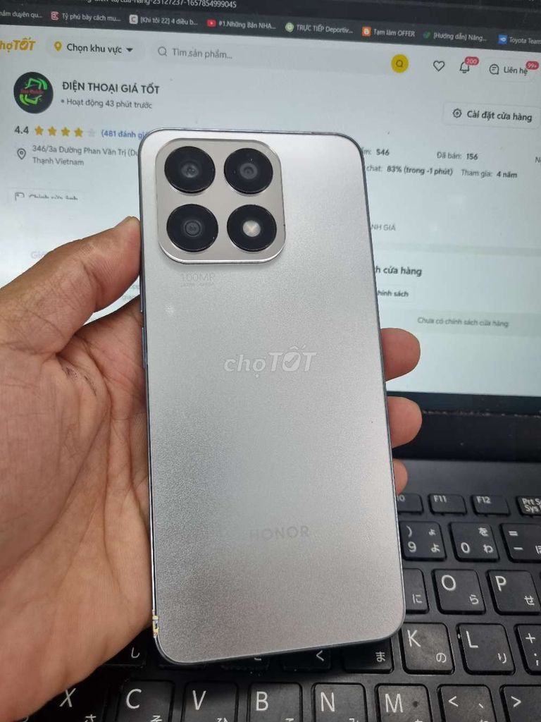 HONOR X8A 8GB.128GB HELIO G88 PIN 450P FULL CN. Mua bán Điện thoại tại Quận Bình Thạnh Tp Hồ Chí Minh được đăng bởi Dân Mobile hình 1