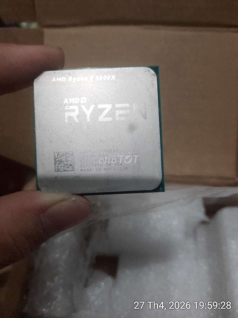 CPU AMD Ryzen 5 2600X Đã sử dụng. Mua bán Linh kiện (RAM, Card...) tại Huyện Thống Nhất Đồng Nai được đăng bởi hoangan nguyenhuuhoangan hình 1