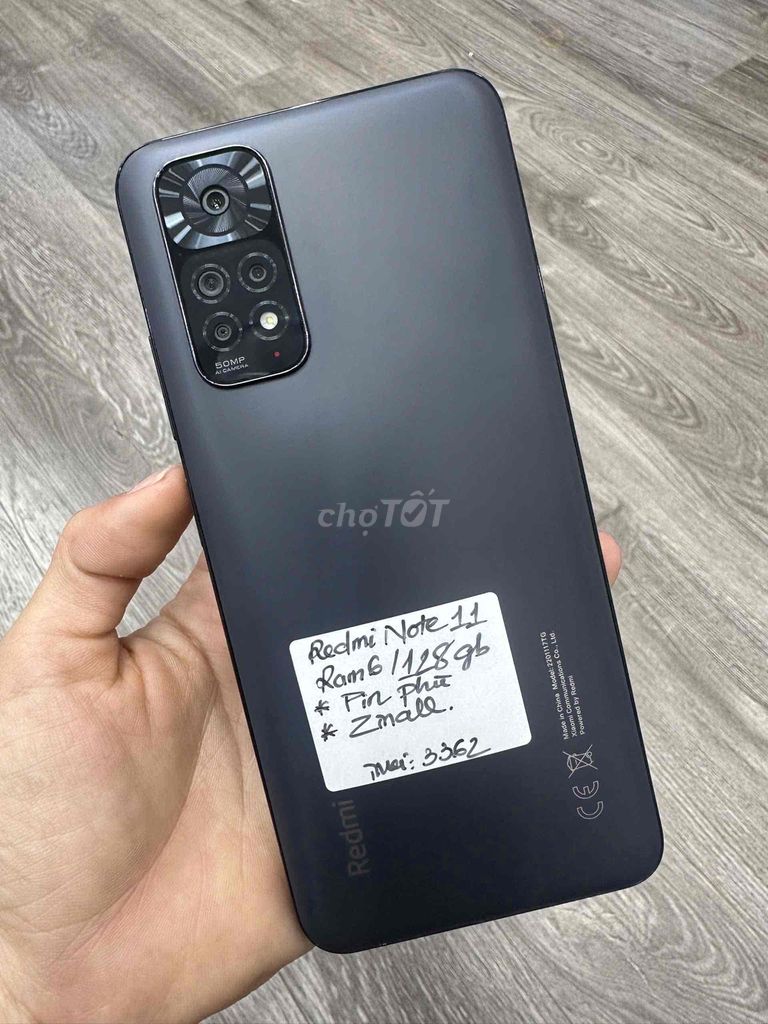 Redmi Note 11 R6/128gb Zin nguyên bản chi phù pin