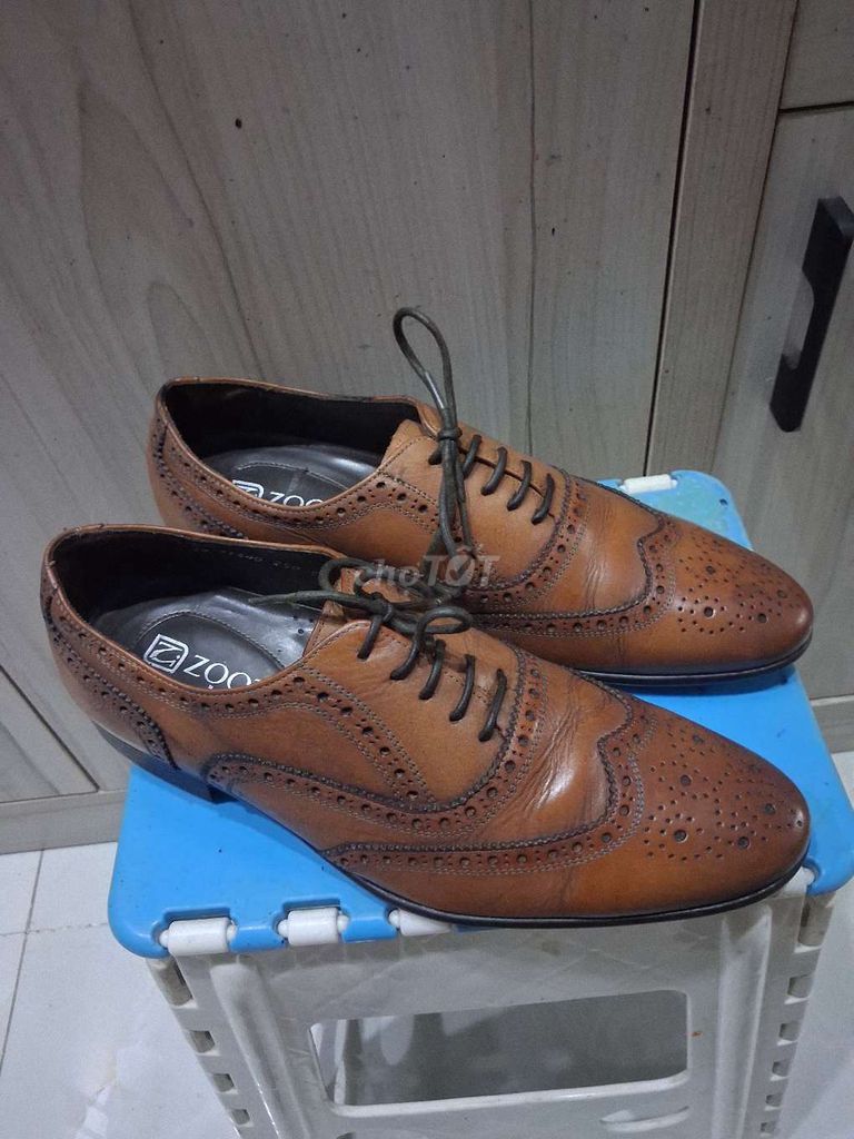 Giày tây Zooty da bò Nam Nâu size 40. Mua bán Giày dép tại Quận 7 Tp Hồ Chí Minh được đăng bởi An Vũ hình 1
