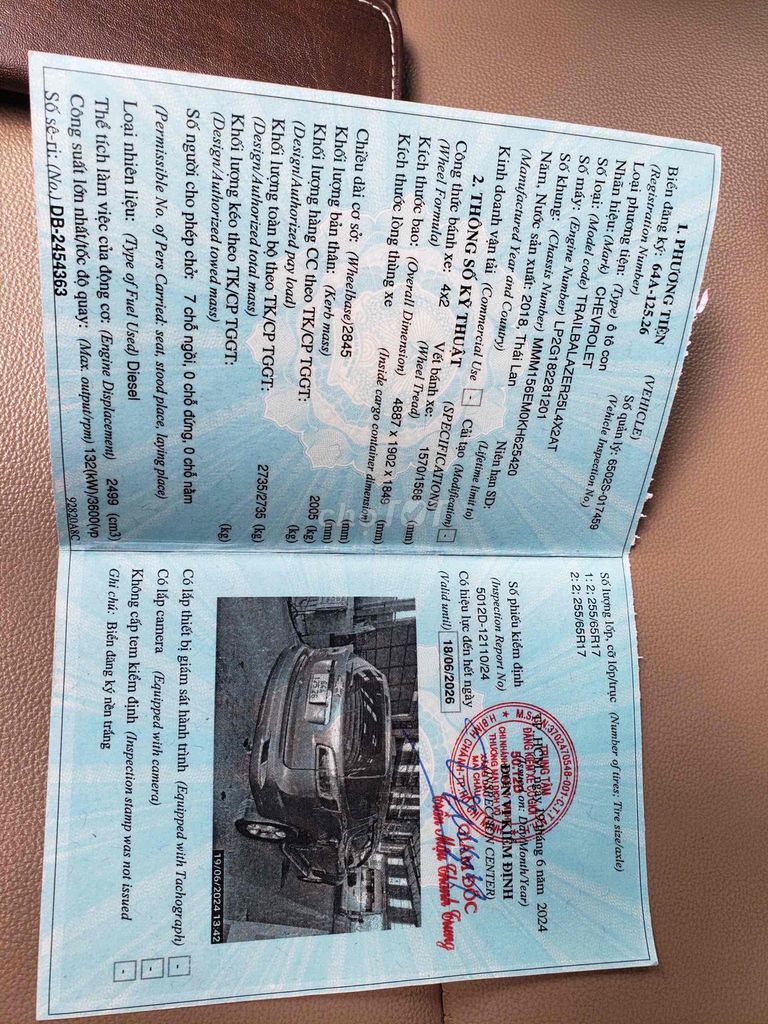 Chevrolet Trailblazer 2018. Mua bán Ô tô tại Huyện Xuân Lộc Đồng Nai được đăng bởi Tien Nguyen hình 5