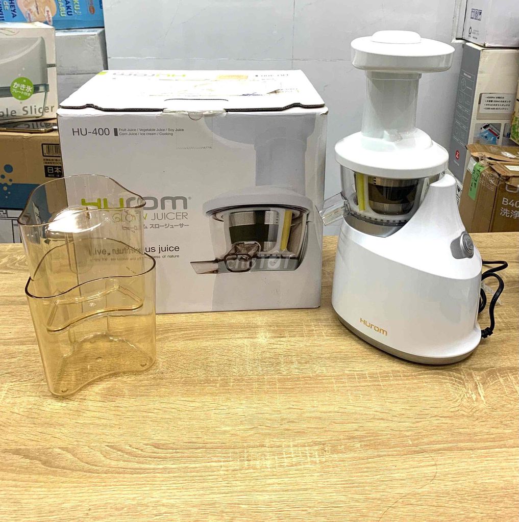 Máy ép chậm Hurom HU-400 Trắng Nhật Bản. Mua bán Bếp, lò, đồ điện nhà bếp tại Thành phố Trà Vinh Trà Vinh được đăng bởi Huỳnh Phạm hình 1
