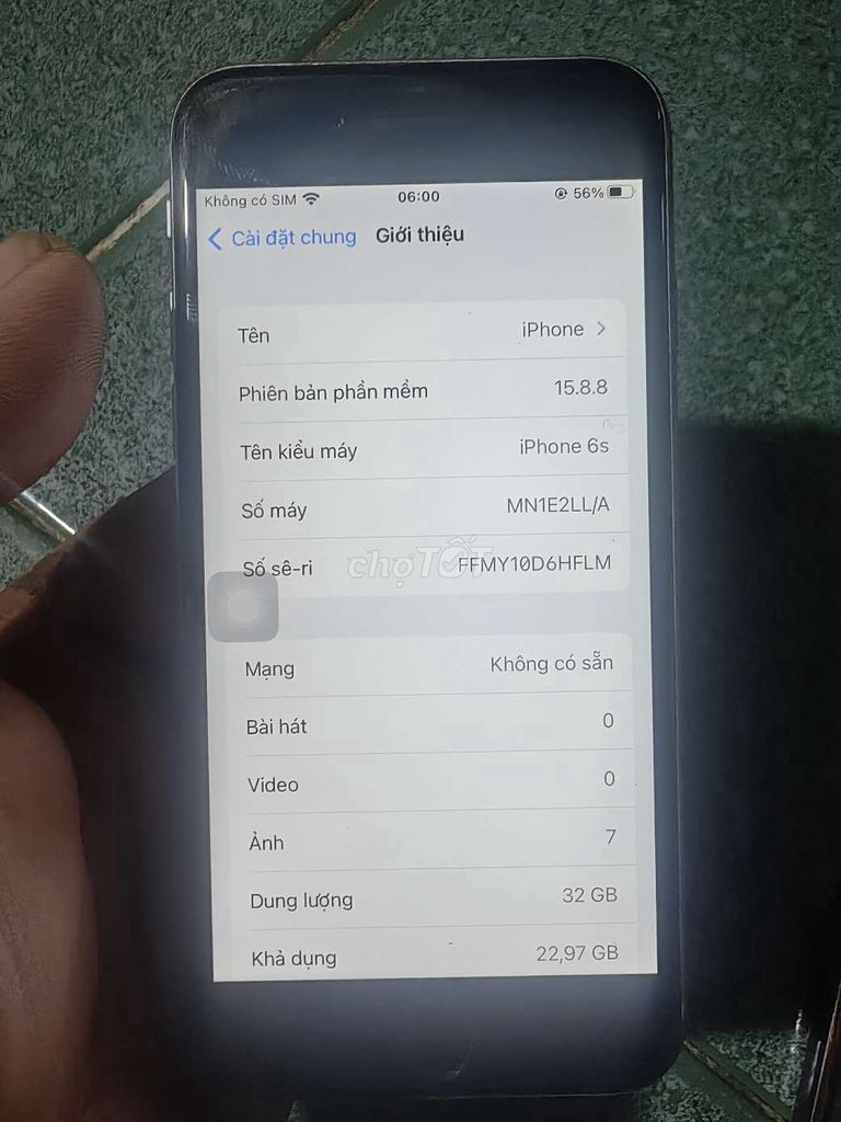 Apple iPhone 6s 32GB Bạc Đã dùng. Mua bán Điện thoại tại Thành phố Dĩ An Bình Dương được đăng bởi An hình 1