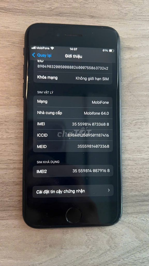 Thanh lý Apple iPhone SE 2 128GB Đen. Mua bán Điện thoại tại Quận 11 Tp Hồ Chí Minh được đăng bởi Đặng Minh Thuận hình 1
