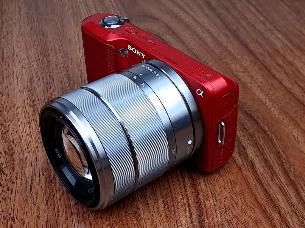 Máy ảnh Sony NEX-3 đỏ kèm ống kính 18-55 OSS. Mua bán Máy ảnh, Máy quay tại Quận Tân Bình Tp Hồ Chí Minh được đăng bởi Phan Nguyen hình 1