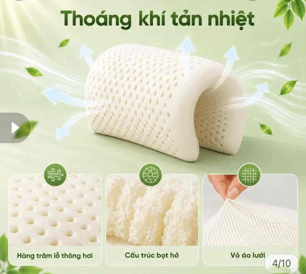 Gối Cao su Vua Nệm Cao Cấp. Mua bán Giường, chăn ga gối nệm tại Quận Ngũ Hành Sơn Đà Nẵng được đăng bởi Lê Hằng hình 1