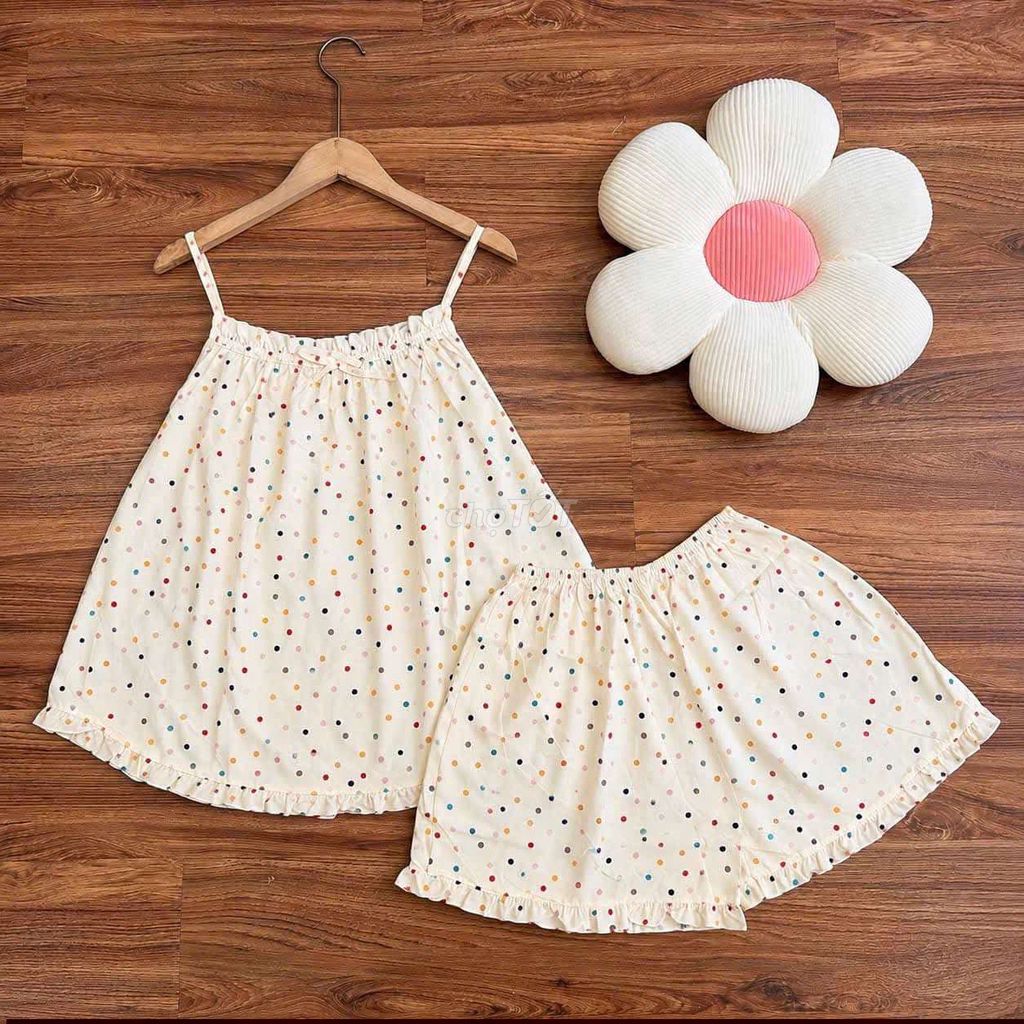 Đồ bộ 2 dây vải tole mặc ở nhà . Mua bán Quần áo tại Quận 12 Tp Hồ Chí Minh được đăng bởi Hân Mii hình 1