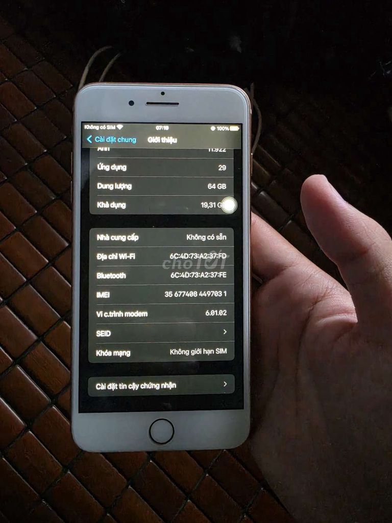 Apple iPhone 8 Plus 64GB Vàng đồng. Mua bán Điện thoại tại Huyện Hóc Môn Tp Hồ Chí Minh được đăng bởi Nguyễn Thiên hình 1