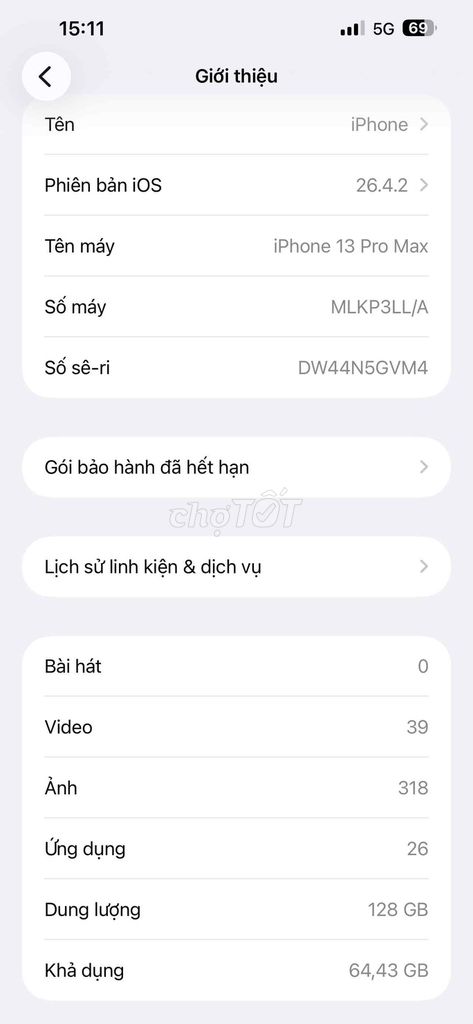 Apple iPhone 13 Pro Max 128GB xanh. Mua bán Điện thoại tại Quận Tân Bình Tp Hồ Chí Minh được đăng bởi Quy Thanh hình 1