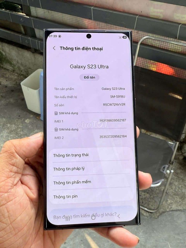 Samsung Galaxy S23 Ultra 256GB giá rẻ trải nghiệm . Mua bán Điện thoại tại Quận 8 Tp Hồ Chí Minh được đăng bởi Thiên Hòa mobile  hình 1