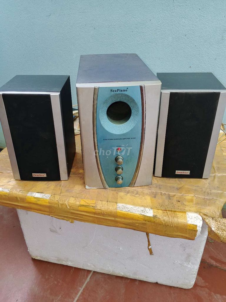 Loa vi tính SeaPiano SP-802 Xám xanh. Mua bán Tivi, Âm thanh tại Quận Long Biên Hà Nội được đăng bởi CỬA HÀNG ĐIỆN TỬ TÂN KIM PHÁT LỘC hình 1