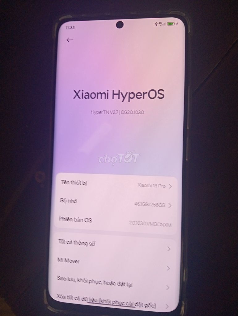 Xiaomi 13 Pro 256GB có trả giá. Mua bán Điện thoại tại Huyện Núi Thành Quảng Nam được đăng bởi Alu hình 1