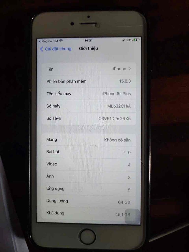 Apple iPhone 6s Plus 64GB Vàng. Mua bán Điện thoại tại Huyện Bàu Bàng Bình Dương được đăng bởi dung hình 1
