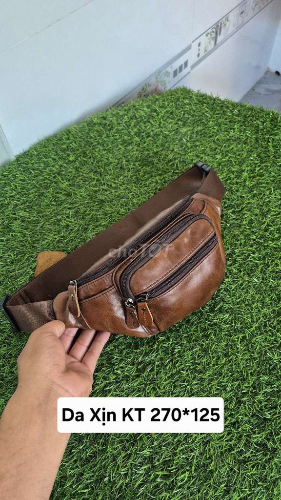 Túi đeo hông nam da thật. Mua bán Túi xách tại Huyện Nhơn Trạch Đồng Nai được đăng bởi Túi Si Ngọc Khánh  hình 1