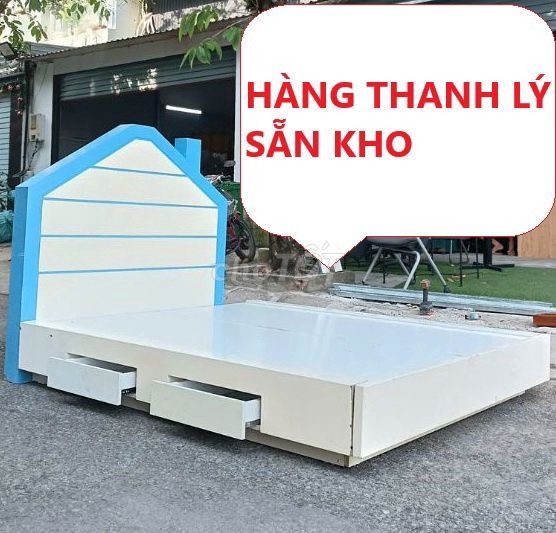 Giường ngủ trẻ em Gỗ MDF Trắng, xanh thanh lý. Mua bán Giường, chăn ga gối nệm tại Quận Bình Thạnh Tp Hồ Chí Minh được đăng bởi Kho Nội thất Cũ Mới Phú Nhàn hình 1