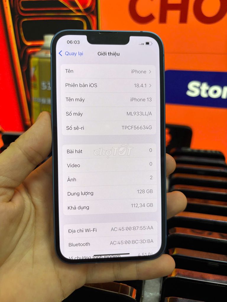 Apple iPhone 13 128GB Xanh Zin. Mua bán Điện thoại tại Quận Bắc Từ Liêm Hà Nội được đăng bởi Cửa hàng Bính Táo hình 1