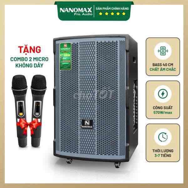 Loa kéo Nanomax SK-15Q3 40cm Gỗ sơn Đen. Mua bán Tivi, Âm thanh tại Quận 12 Tp Hồ Chí Minh được đăng bởi HUY HOANG MOBILE 832 hình 1