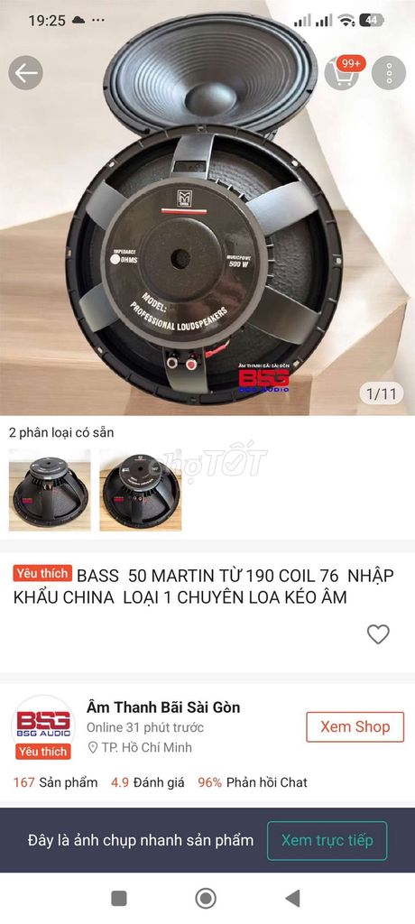 Loa bass Martin 50cm Đã sử dụng. Mua bán Tivi, Âm thanh tại Huyện Tam Bình Vĩnh Long được đăng bởi mua bán vui vẻ hình 1