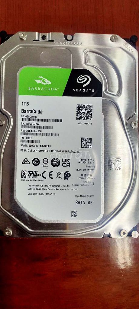 Ổ cứng HDD Seagate Barracuda 1TB Mới 100%. Mua bán Linh kiện (RAM, Card...) tại Thành phố Trà Vinh Trà Vinh được đăng bởi Nguyễn  Thanh Tùng hình 1