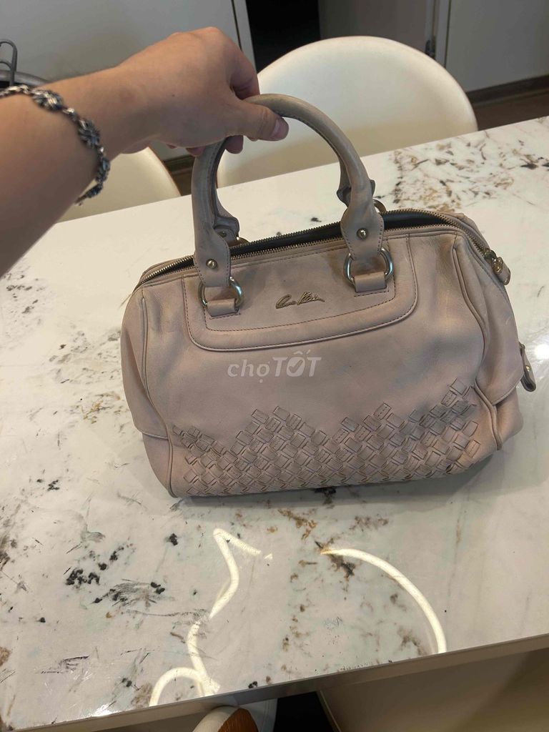 Túi xách Anne Klein Da thật Hồng nhạt Nữ. Mua bán Túi xách tại Quận Bắc Từ Liêm Hà Nội được đăng bởi vivuthrift hình 1
