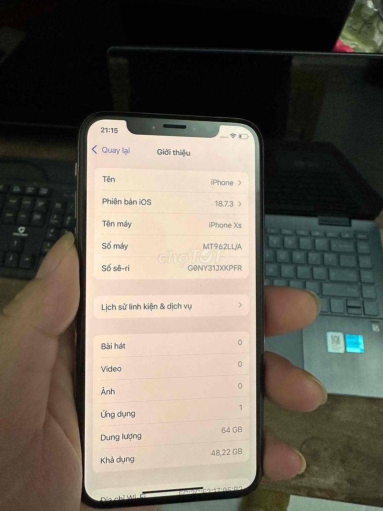 Apple iPhone Xs 64GB gold. Mua bán Điện thoại tại Huyện Tam Dương Vĩnh Phúc được đăng bởi tran cong hình 1