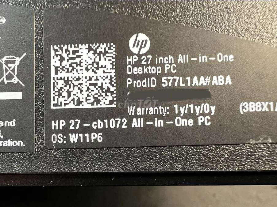 PC liền màn hình HP i7 12th/64gb/2tb/27inch FHD US