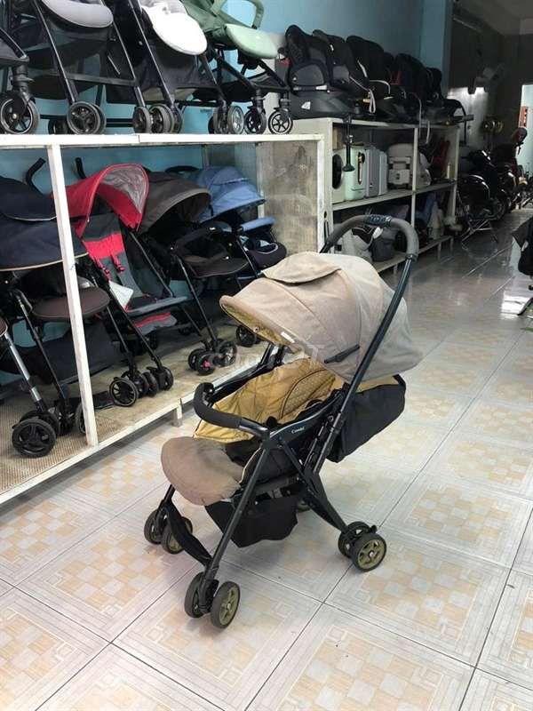 Xe đẩy Combi Mechacal first Nhật Bản Nâu. Mua bán Mẹ và bé tại Quận 10 Tp Hồ Chí Minh được đăng bởi Shop thanh lý Mẹ và Bé hình 1