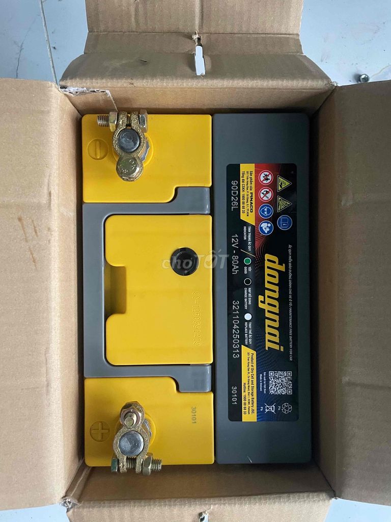 Ắc quy Đồng Nai PMN33D 12V 80Ah. Mua bán Phụ tùng xe tại Thành phố Trà Vinh Trà Vinh được đăng bởi Dương Công Danh hình 1