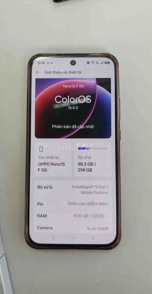 Oppo Reno15 F 5G 256GB 99%. Mua bán Điện thoại tại Quận Gò Vấp Tp Hồ Chí Minh được đăng bởi Đặng Phong hình 1