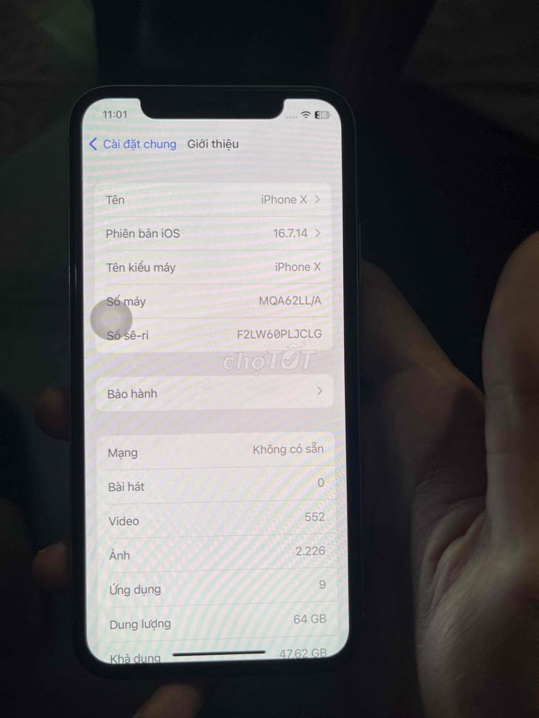 Apple iPhone X 64GB Trắng. Mua bán Điện thoại tại Quận Đống Đa Hà Nội được đăng bởi Benjamin Phạm hình 1