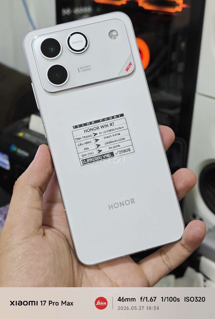 Honor WIN RT 12/256GB Đen, Trắng Fullbkx Pin 100% - 132681817