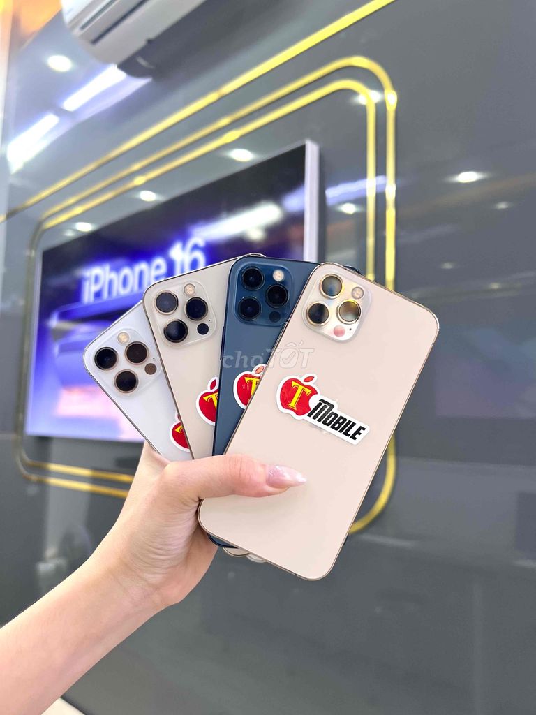 Apple iPhone 12 Pro Max Vàng, Xanh, Trắng, Đen. Mua bán Điện thoại tại Thành phố Qui Nhơn Bình Định được đăng bởi TMOBILE QUY NHƠN TRẢ GÓP BAO ĐẬU SINH VIÊN hình 1