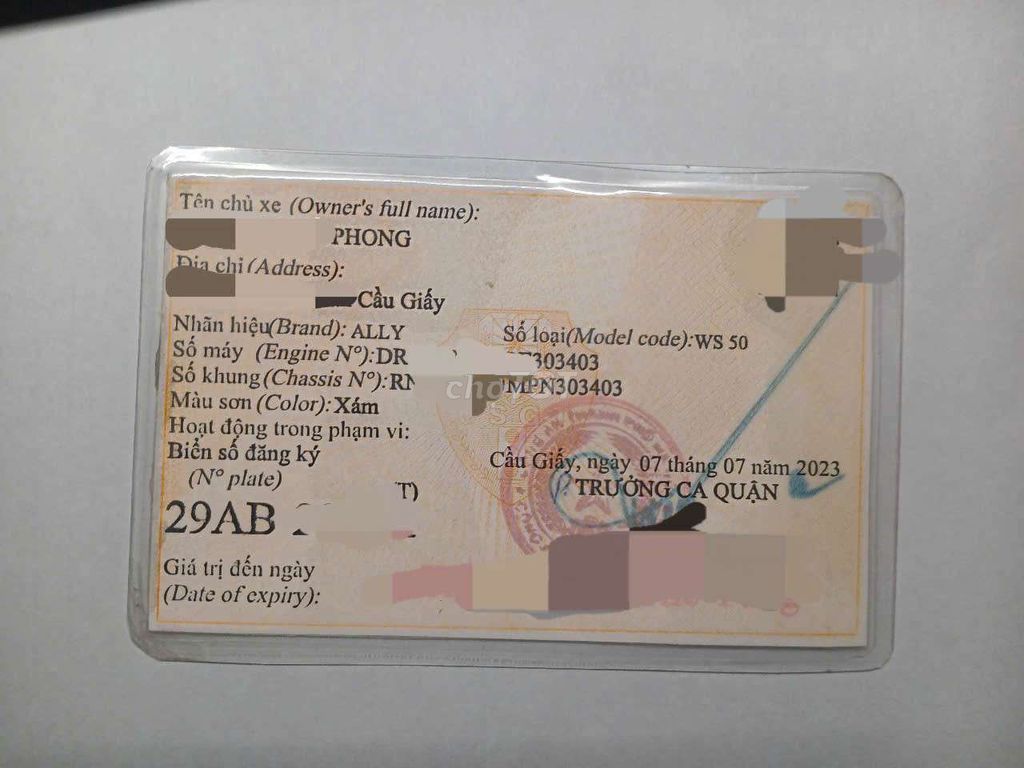 ALLY WS 50 2023 Xám 10000 km. Mua bán Xe máy tại Quận Cầu Giấy Hà Nội được đăng bởi Phong Nguyen kim hình 5