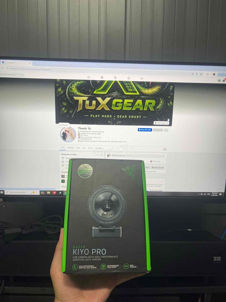 Webcam Razer Kiyo Pro Mới Đen. Mua bán Phụ kiện (Màn hình, Chuột...) tại Huyện Bình Chánh Tp Hồ Chí Minh được đăng bởi Thanh Tú hình 1