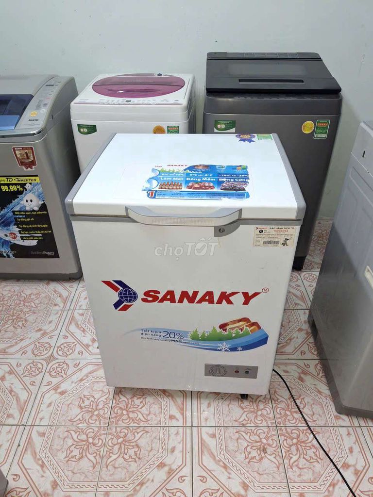 Tủ đông Sanaky 100 lít Trắng . Mua bán Tủ lạnh tại Quận 4 Tp Hồ Chí Minh được đăng bởi Tủ lạnh máy giặt hình 1