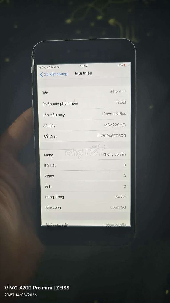 Apple iPhone 6 Plus 64GB Bạc. Mua bán Điện thoại tại Huyện Xuân Lộc Đồng Nai được đăng bởi Tuấn Kiệt hình 1
