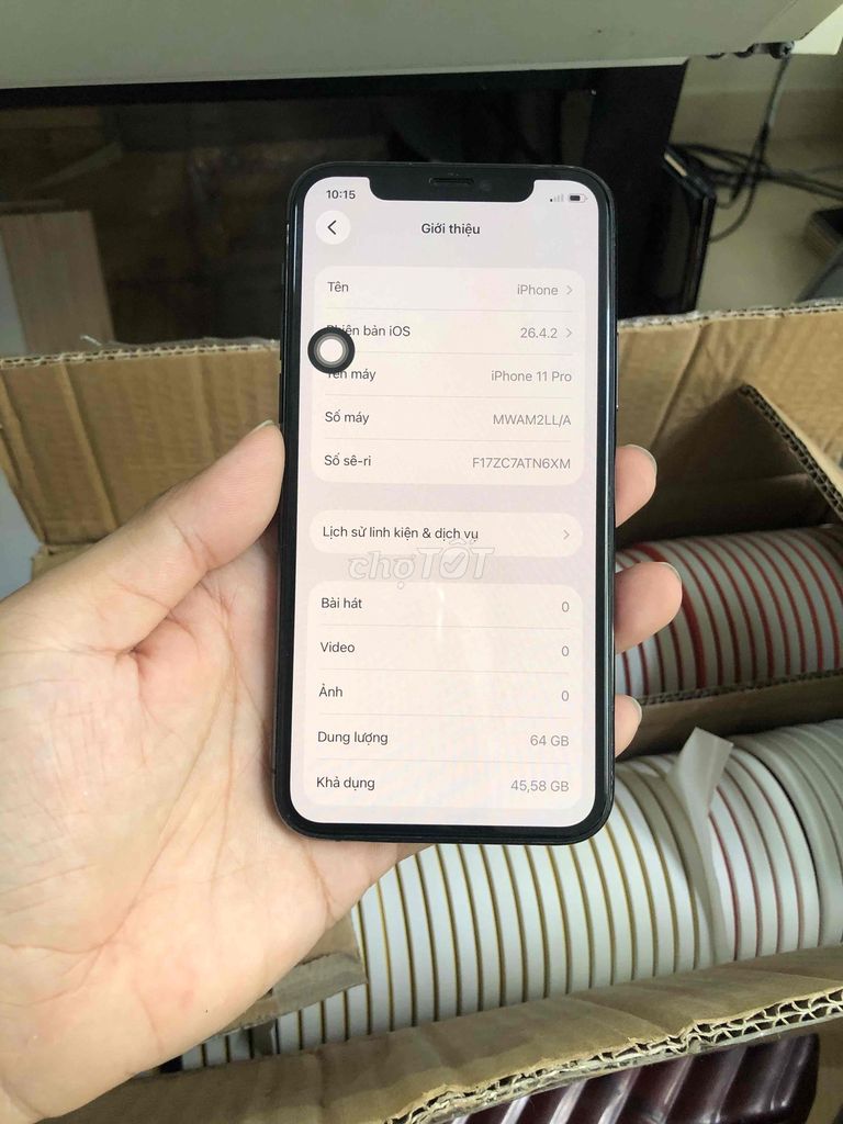 iPhone 11 Pro full zin full chức năng. Mua bán Điện thoại tại Quận 4 Tp Hồ Chí Minh được đăng bởi Đại Long hình 1