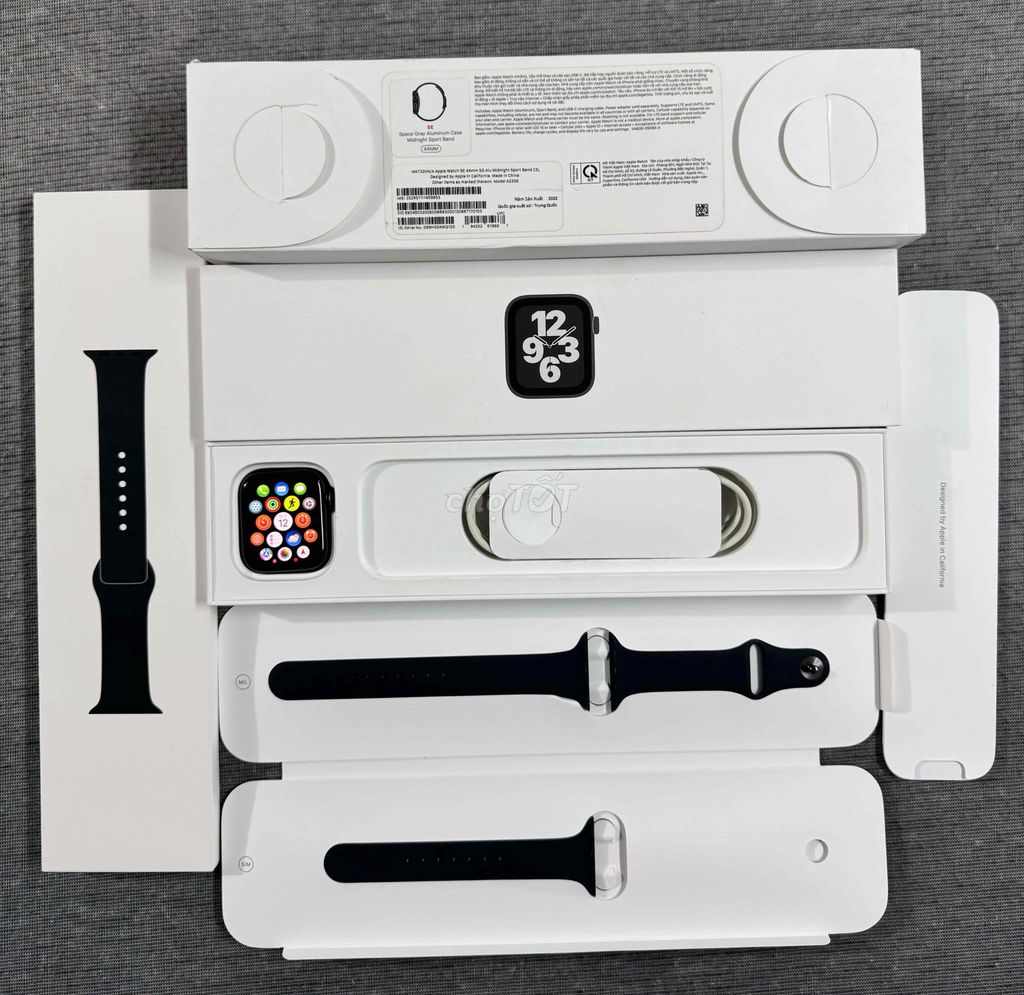 Apple Watch SE/44MM Esim Màu Đen Fullbox