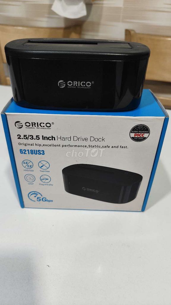 Dock ổ cứng Orico 6218US3 2.5/3.5 inch 5Gbps. Mua bán Phụ kiện (Màn hình, Chuột...) tại Huyện Bình Chánh Tp Hồ Chí Minh được đăng bởi Long Nguyễn hình 1