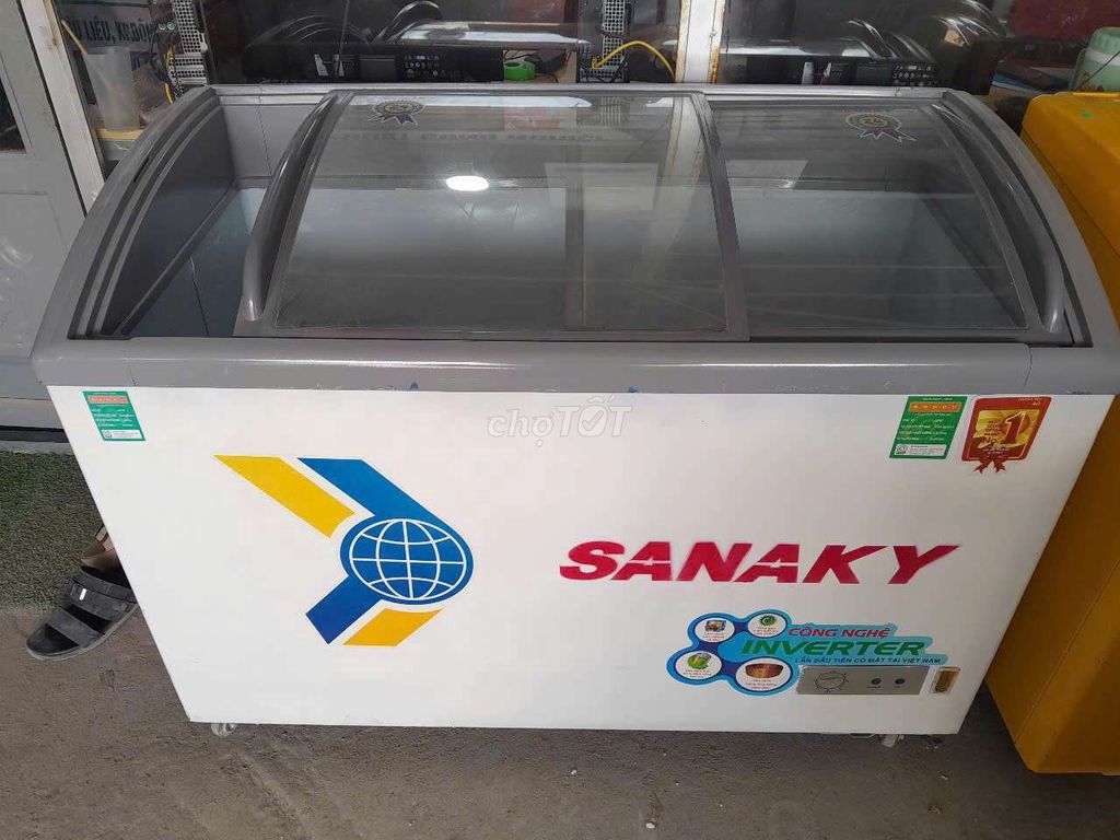 Đông suốt sanaky 480l trắng tiết kiệm điệninverter