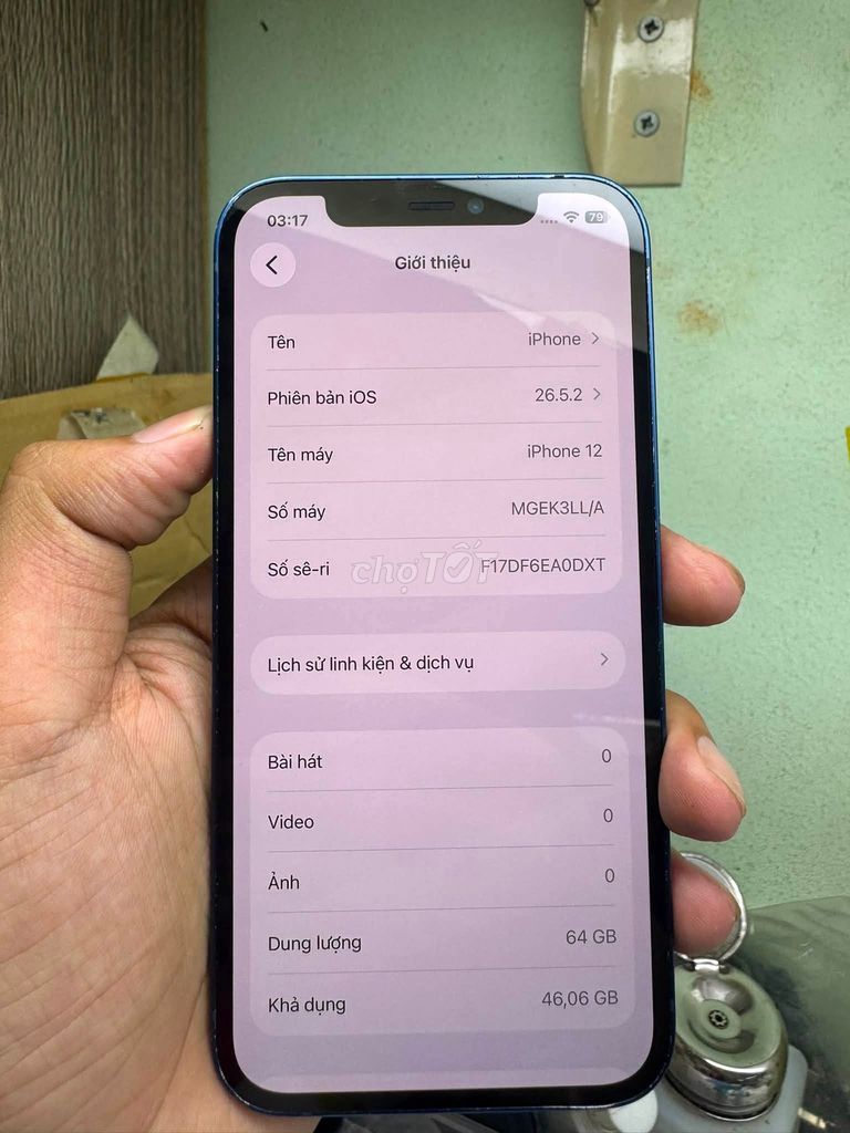Apple iPhone 12 64GB Xanh 99%. Mua bán Điện thoại tại Quận 1 Tp Hồ Chí Minh được đăng bởi Hội Đồ Điện Tử hình 1