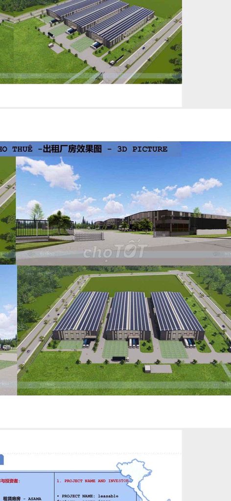 cho thuê kho xưởng lầu trệt kcn bình dương