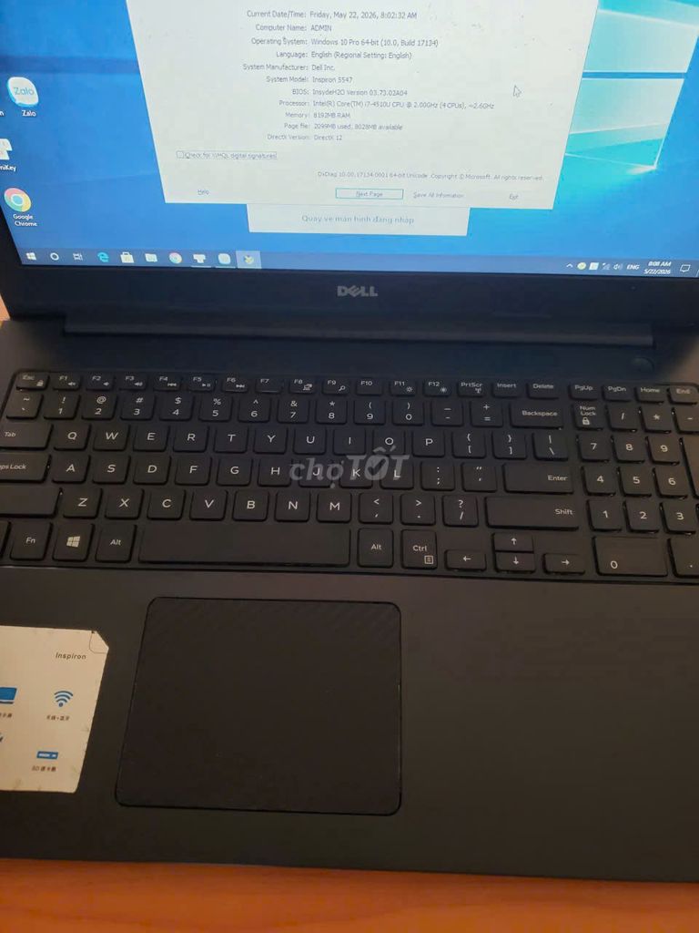 Dell Inspiron 5567 Core i7 8GB/128GB. Mua bán Laptop tại Thành phố Thủ Đức Tp Hồ Chí Minh được đăng bởi Anh Minh hình 1