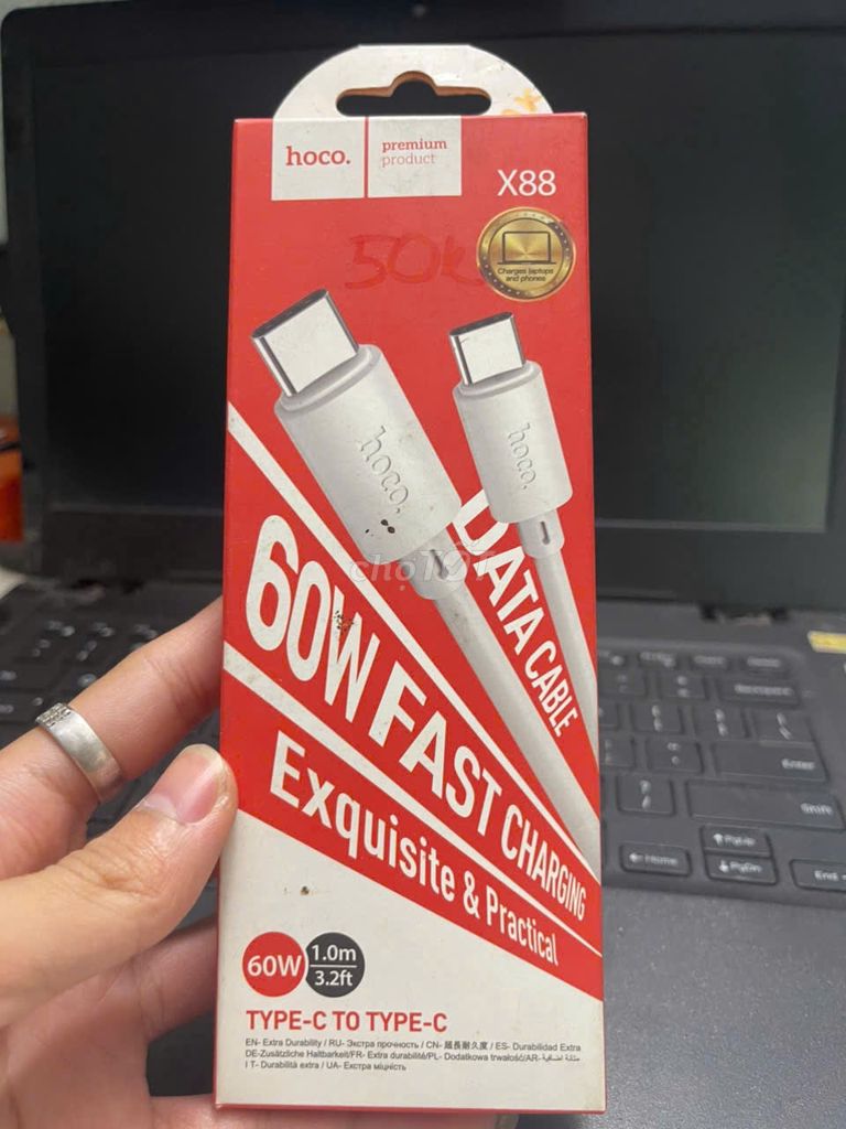 Cáp Hoco X88 60W Siêu Bền - Sạc Nhanh PD. Mua bán Phụ kiện (Màn hình, Chuột...) tại Thành phố Thủ Đức Tp Hồ Chí Minh được đăng bởi Cũ Giá Rẻ hình 1