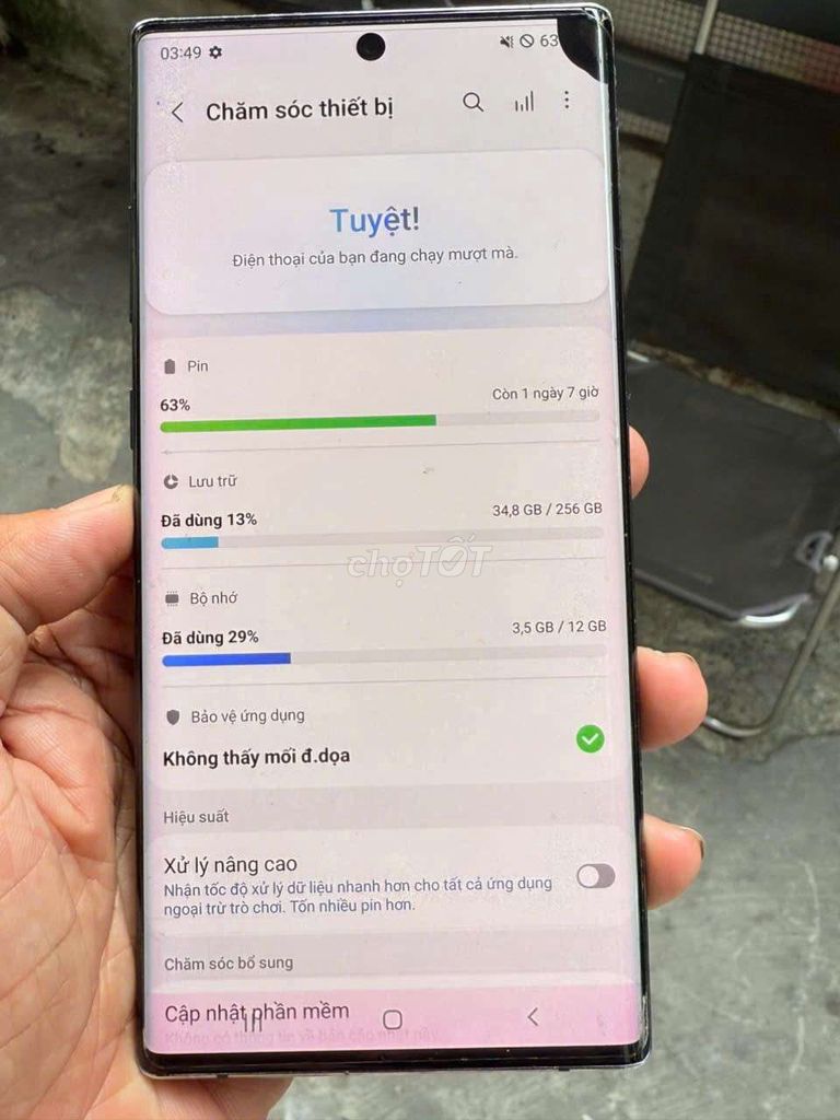 Galaxy Note10+ 5G 256GB giá rẻ trải nghiệm . Mua bán Điện thoại tại Quận 8 Tp Hồ Chí Minh được đăng bởi Thiên Hòa mobile  hình 1