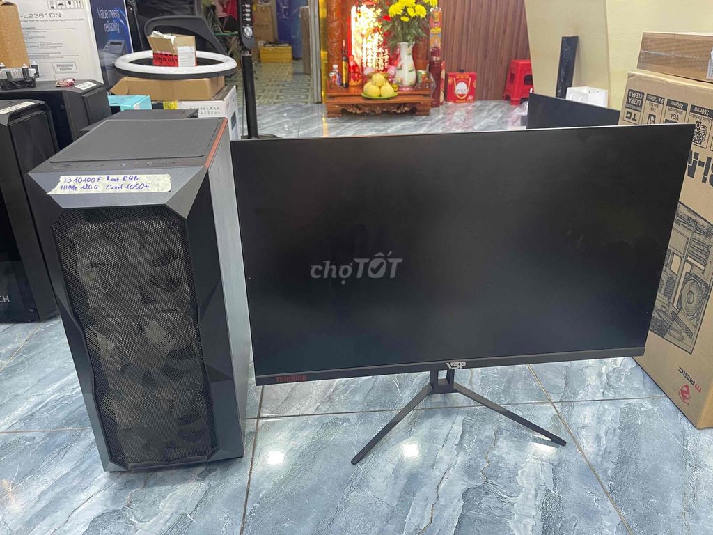 Full bộ máy bàn gaming cũ màn hình 27inch