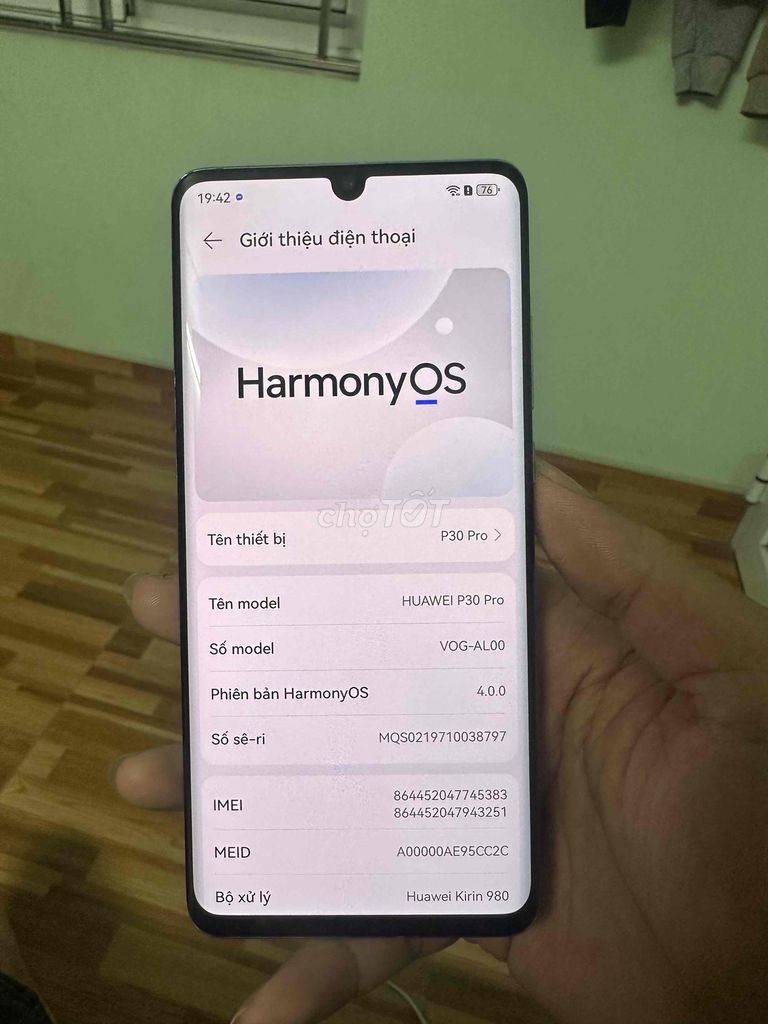 Huawei P30 Pro 8/128gb (Nội địa). Mua bán Điện thoại tại Huyện An Dương Hải Phòng được đăng bởi Đinh Quang Chiến  hình 1