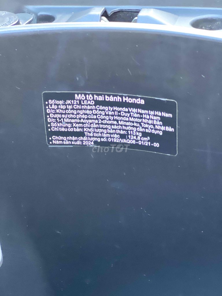 HONDA LEAD 4Val 2024 BẠC NHÁM BẢN ĐB BSTP CHÍH CHỦ. Mua bán Xe máy tại Thành phố Thủ Đức Tp Hồ Chí Minh được đăng bởi Thọ hình 7
